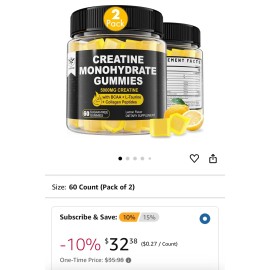 Envycure creatine monohydrate gummies