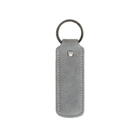 ALTRAALMA Keychain for Alcantara Material, Handmade Full-Wrap (Gray)