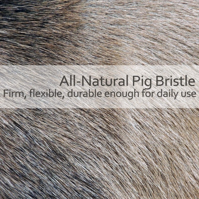 REDECKER Short Bath Brush with Natural Pig Bristles, 11-3/4 Inches