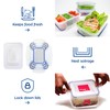 Popit! 8 Clear Food Storage Containers Set, Microwave and Freezer