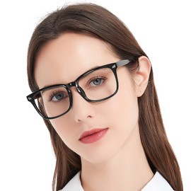 MARE AZZURO Trendy Bifocal Reading Glasses Women Blue Light Blocking Outdoor Readers 1.0 1.25 1.5 1.75 2.0 2.25 2.5 2.75 3.0 3.5 (Black, 3.50)