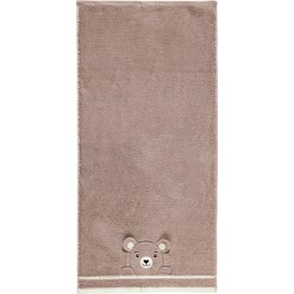 Erwin Müller Children's Bath Towel Bear Walk-Terry Beige Size 70 x 140 cm