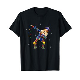 Dabbing Nutcracker Christmas Costume Nutcracker Lights Kids T-Shirt