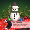 COHEALI 260pcs/set Snowman Set Snowman Craft Accessories Carrot Nose Buttons