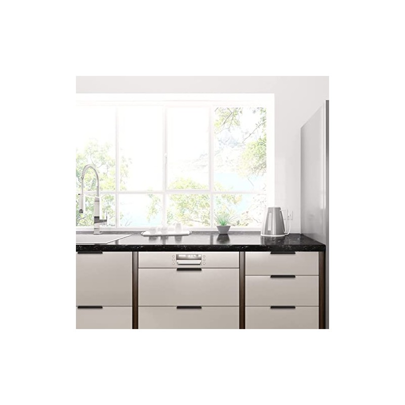 Rergy 10 Pack 5 INCH Cabinet Pulls Brushed Nickel Finger