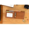 Gusti Foster Men's Leather Wallet RFID Protection Brown Leather, hazelnut,