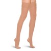 Therafirm - Medias altas de muslo con cordones para mujer,
