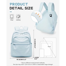 School Backpack Girls Teenager Boys Casual Backpack Women's School Bag Aesthetic School Bag Laptop Backpack School Waterproof Backpacks Men Casual Daypacks, Blue-2, L