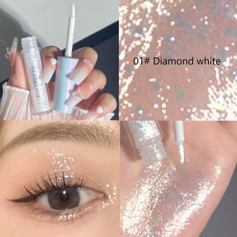 KARLOR Glitter Eyeshadow Liquid, 3 Pieces Glitter Eyeshadow Liquid Eyeshadow