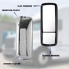 Freightliner Columbia Century Mirror Chrome with Heating Door Mirror Left