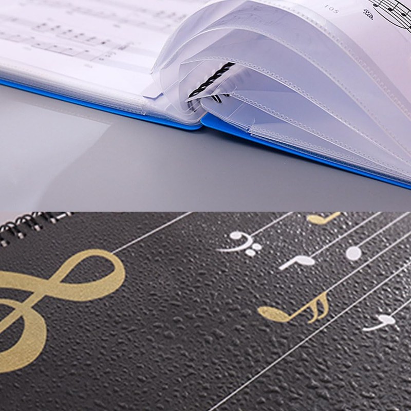 Armastuse Sheet Music Folder,50 Pages Capacity, Sheet Music Binder,Holder, Spiral