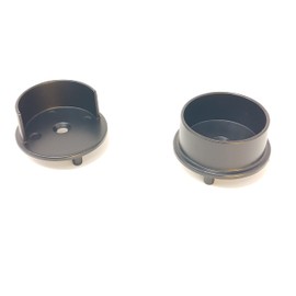 1 Pair for 1 5/16" Diameter Closet Rod Wardrobe Tube End Supports New Matte Black