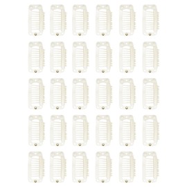 Yamel Blonde Hair Extension Clip,Wig Clips 30 Piece Kit 9 Teeth Metal Snap Clips for Hair Extensions