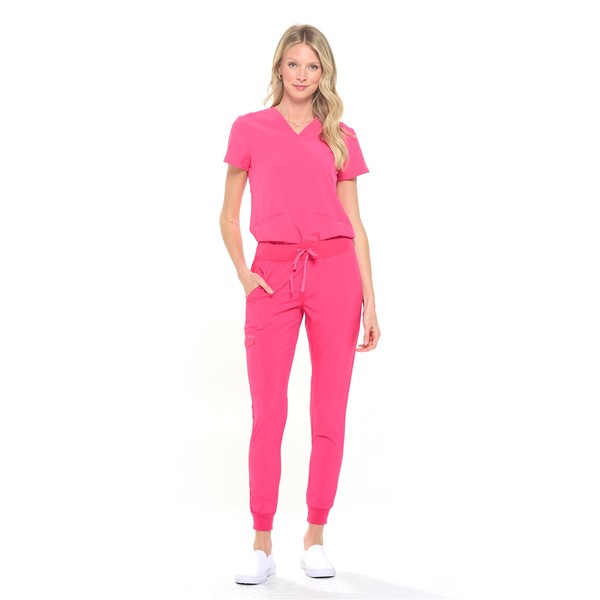 Dagacci Medical Uniform Women and Men Unisex 4-Way Stretch Jogger