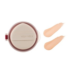 Vely Vely [Renewal] Layer Fit Cover Cushion Refill 15g - VL-LFCU-21-1 (No. 21 Light) / 블리블리 [리뉴얼] 레이어 핏 커버 쿠션 리필 15g - VL-LFCU-21-1 (21호 라이트)