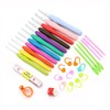 OFKPO Crochet Hooks Kit Ergonomic Grip Crochet Hooks with Case
