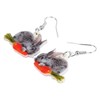 WEVENI Acrylic Easter Eggs Bunny Rabbit Hare Earrings Dangle Drop