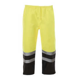 JORESTECH Light Weight Waterproof Rain Pants ANSI/ISEA 107-2015 Class 3 Level 2 Black and Yellow (4X-Large)