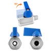 QWORK Mini Ball Valve, 4 Pack 1/8" Female & Male