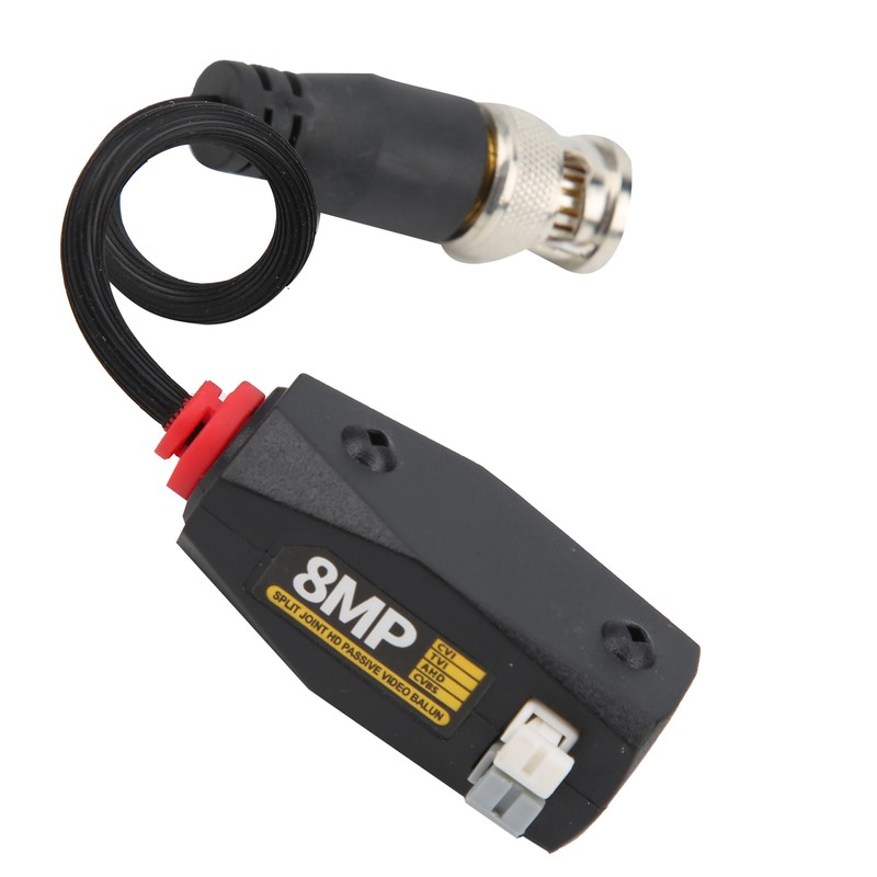 6Pcs Video Power Balun 8MP Anti Thunder Transmitter for CVI/TVI/AHD/CVBS