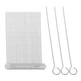 Pack of 30, 15 cm, stainless steel roulade needles, rust-proof and stable, as a replacement for roulade skewers, meat needles, roulade net and roulade clips