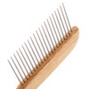 GROOM PROFESSIONAL Wooden Dog Comb - X-Large Pins - Designed