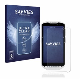 Savvies 6 Pack Screen Protector compatible with Zebra TC57 Protection Film Clear