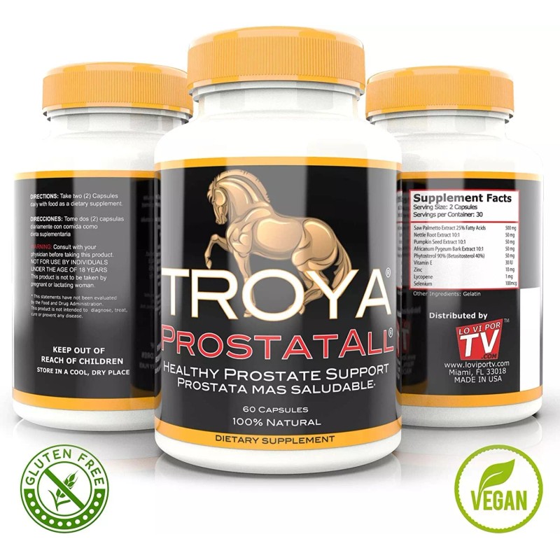 Troya Prostatall PROSTATE HEALTH salud para próstata *Saw Palmetto Plus*