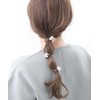 VingTAINE H7665 Hair Clip, Flower, Pearl, Hair Claw, Mini, Small,