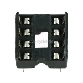 8 핀 DIP IC 소켓 어댑터 솔더 타입 피치 듀얼 와이프 접점 아두이노 보드 모듈용 10 개 8 Pin DIP IC Socket Adapter Solder Type Pitch Dual Wire Terminal for Arduino Board Module 10 Pcs