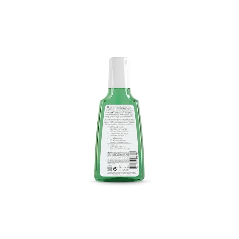 Rausch Caffeine Shampoo with Ginseng 200ml - Relief for Hair