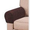 Stretch Armrest Covers Velvet Arm Covers for Chairs Couch Sofa