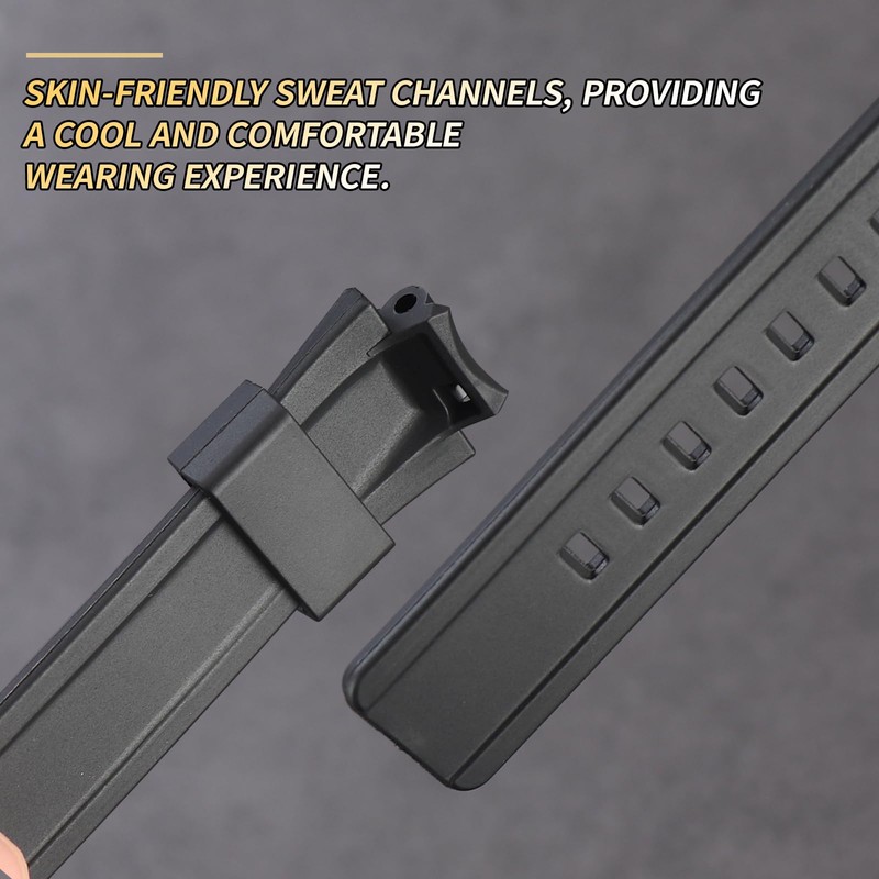 Soft Silicone Replacement Strap for Casio GST-B200 Men's Strap Watch