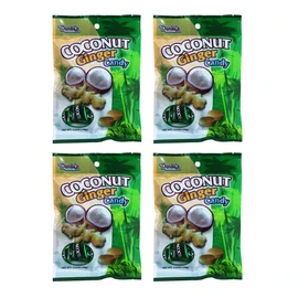 Dandy's Coconut Ginger Hard Candy, Set of 4(3.52 oz)