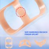 Tairibousy 14 Pcs Oval Finger Splints Waterproof Trigger Splint Sizing