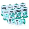 MXCSELLERS 10-Pack LS14250 Lithium 3.6v Batteries for Saft LS14250 1/2AA