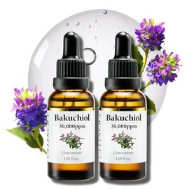 Concentrado de bakuchiol coreano en suero, 30 000 ppm, alternativa al retinol de alta potencia, reduccin de arrugas, reafirmacin y suavizado de la... 