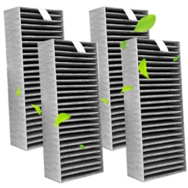 Cooker Hood Filter, 4 Activated Carbon Filters for Siemens HZ9VRCR0 17004796, Bosch HEZ9VRCR0 17004805, Gaggenau CA282111, Neff Z821VR0 17004806, Constructa CZ9VRCR0, Recirculation Replacement Pack of