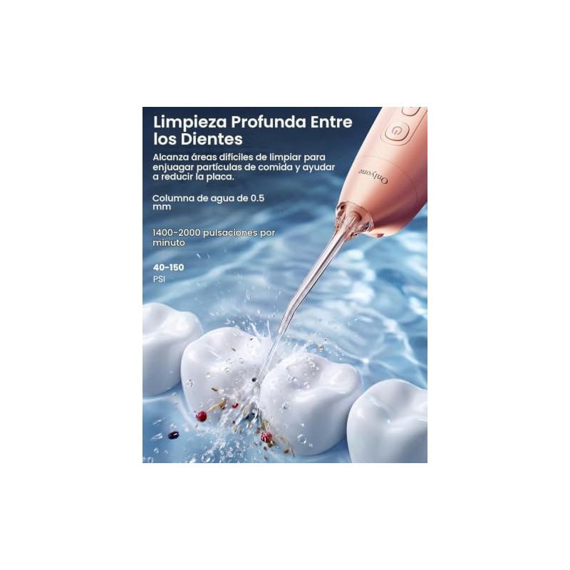 Onlyone - Irrigador bucal portátil Onlyone con 3 ajustes y