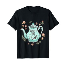 Wowsome! Cottagecore Teapot Tea Lovers Unisex Black Small Classic Fit T-Shirt