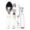 German cutlery set 4 pieces Eating utensils military style spoon
