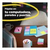 3M Post-it Notas Super Adhesivas color Negro, 5PK con 70
