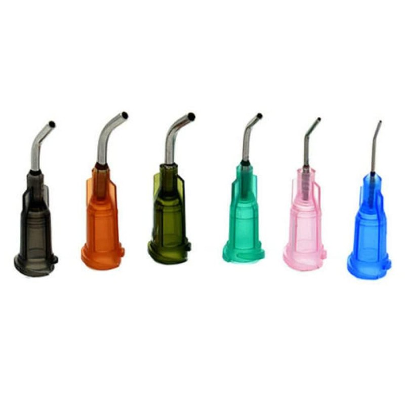 10Pcs Mixed Blunt Tip Dispensing Needles Pre-Bent Needle Tips14G-27G for