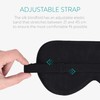 Navaris Silk Sleep Mask Eye Mask Blindfold - 100% Dark