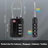 Diyife TSA Luggage Locks, [2 Packs] [Long Shackle] 4 Digit