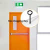 WOODGUILIN 5/32” Standard Hex Dogging Key with Full Loop, Key-Ring
