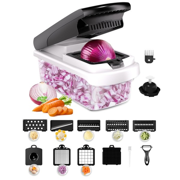 AlxMuNao (2025 New Model) Slicer, Julienne, 15 in 1, Multi-functional,