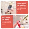 IWOWHERO Nail Art Tools Kit 3pcs Nail Liner Pen Set