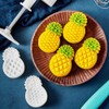 Vctitil 50g 3D Pineapple Mooncake Mold Cookie Cutter Plastic Biscuit