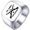 Dacai Laser Engraved Army Combat Infantryman 11B US Silver Stainless